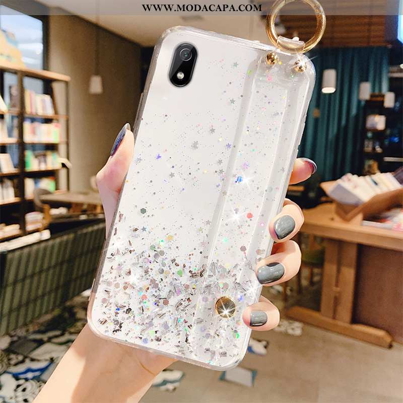 Capa Xiaomi Redmi 7a Protetoras Suporte Luxo Telemóvel Transparente Cola Telinha Baratos