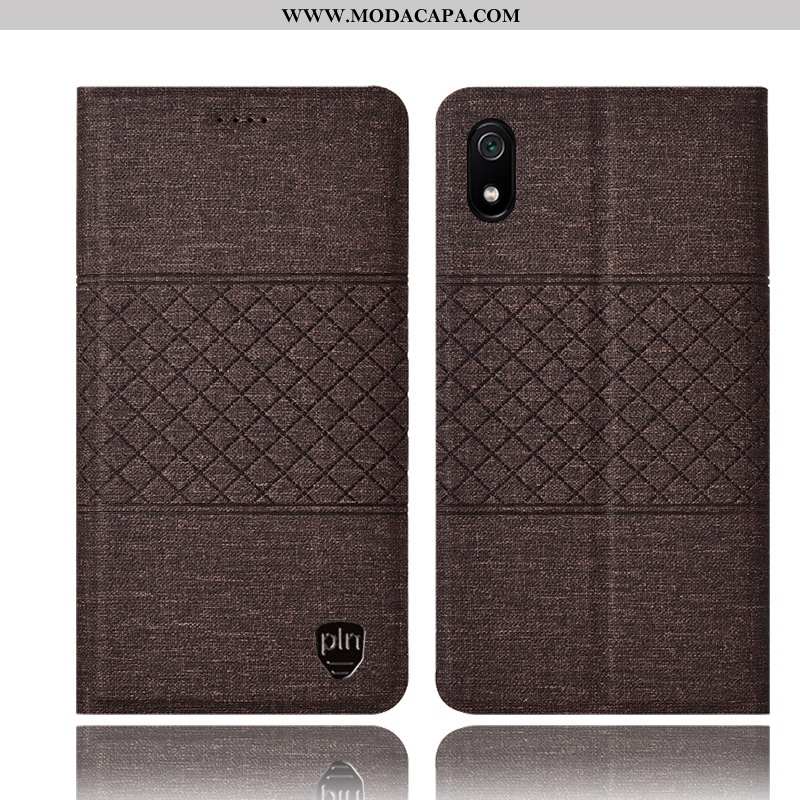 Capa Xiaomi Redmi 7a Protetoras Antiqueda Cases Completa Couro Rosa Vermelho Baratos