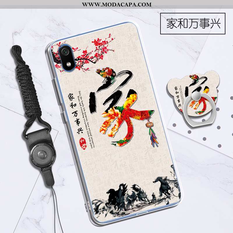 Capa Xiaomi Redmi 7a Desenho Animado Antiqueda Soft Completa Personalizado Cases Roxa Online