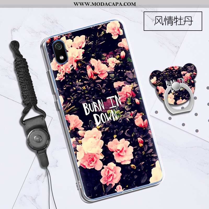 Capa Xiaomi Redmi 7a Desenho Animado Antiqueda Soft Completa Personalizado Cases Roxa Online