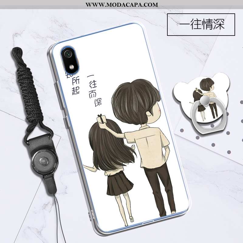 Capa Xiaomi Redmi 7a Desenho Animado Antiqueda Soft Completa Personalizado Cases Roxa Online