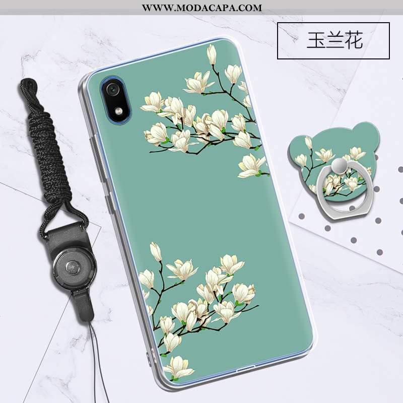 Capa Xiaomi Redmi 7a Desenho Animado Antiqueda Soft Completa Personalizado Cases Roxa Online