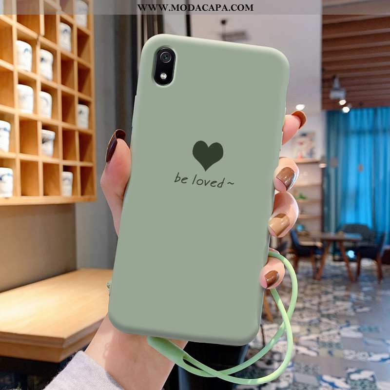 Capas Xiaomi Redmi 7a Super Personalizada Verde Telemóvel Cordao Vermelho Venda