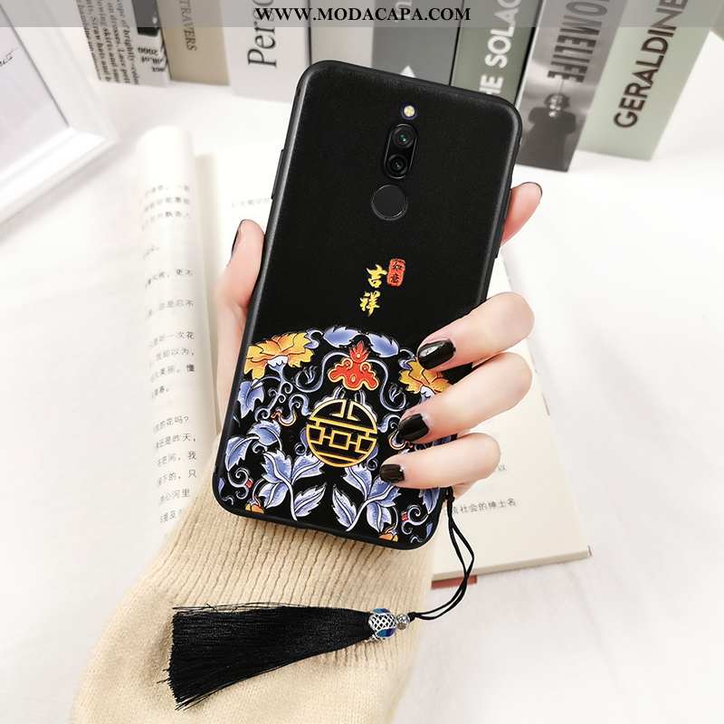 Capa Xiaomi Redmi 8 Soft Cases Estampada Silicone Malha Casal Antiqueda Baratos