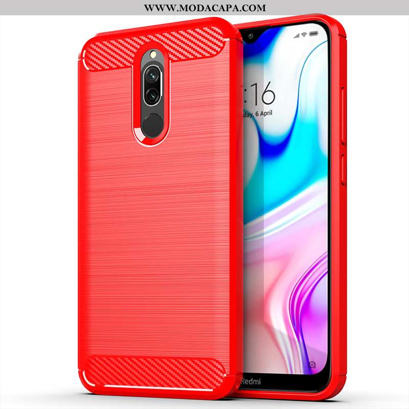 Capa Xiaomi Redmi 8 Silicone Cases Vermelho Criativas Personalizado Protetoras Telemóvel Venda