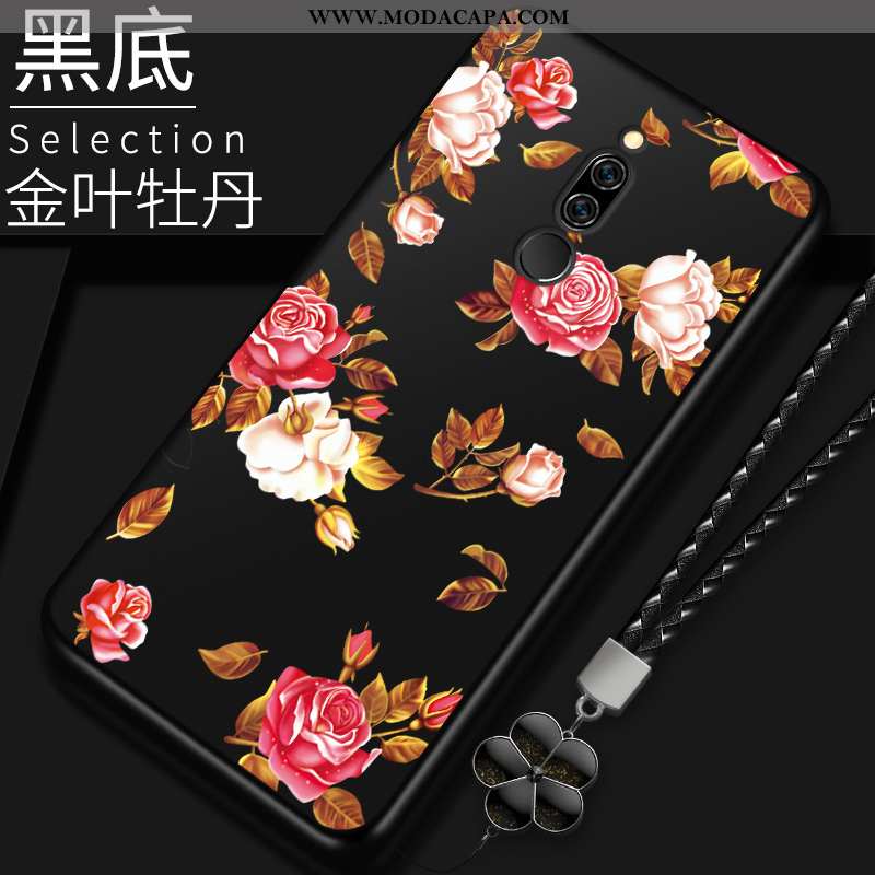 Capas Xiaomi Redmi 8 Original Protetoras Preto Criativas Soft Malha Fosco Online