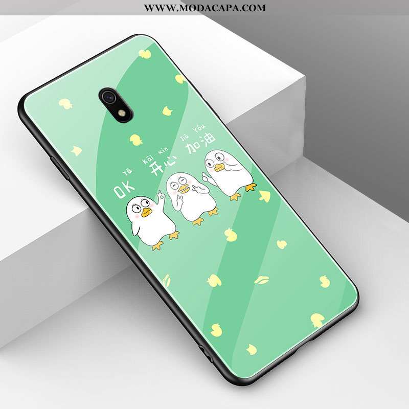 Capas Xiaomi Redmi 8a Estilosas Nova Desenho Animado Malha Fofas Verde Telemóvel Promoção