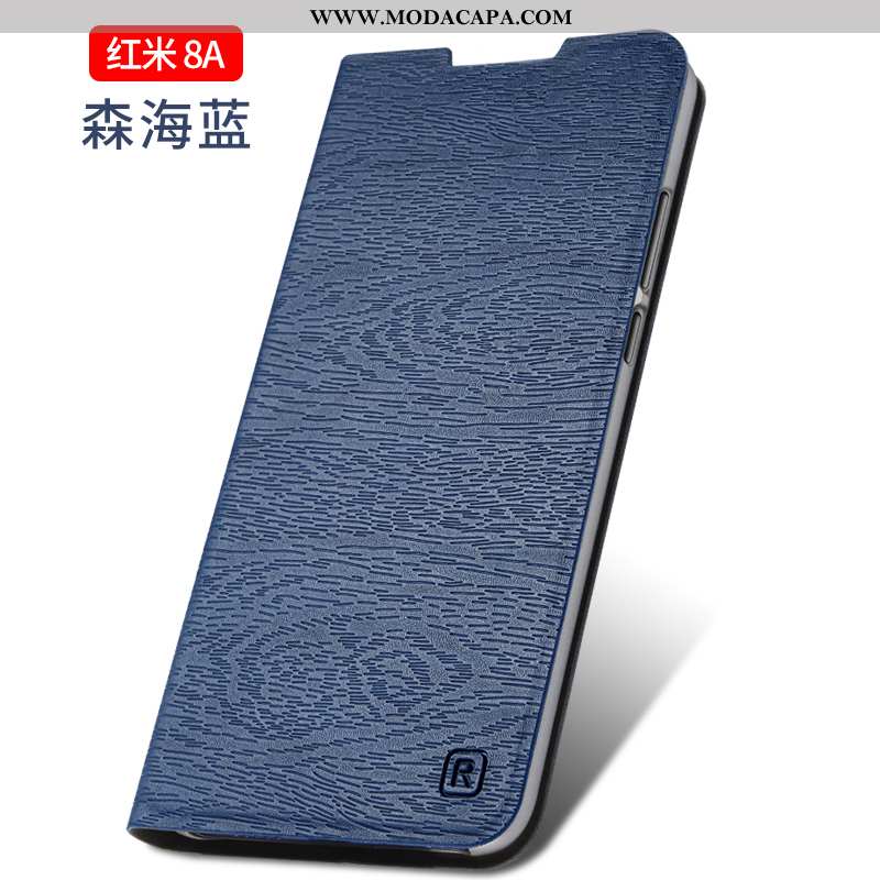 Capas Xiaomi Redmi 8a Personalizado Vermelho Couro Pequena Antiqueda Tendencia Cover Promoção