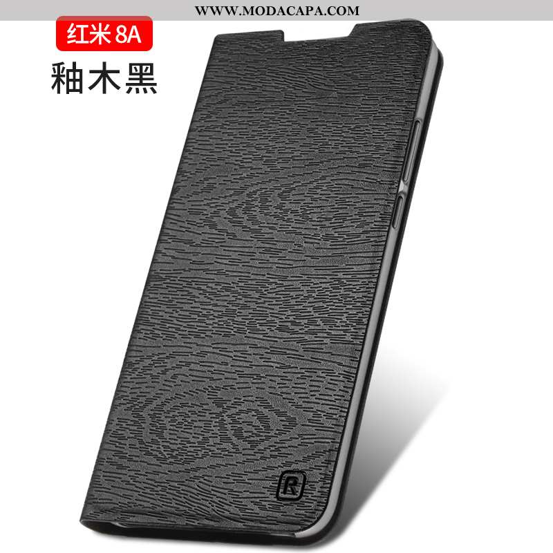 Capas Xiaomi Redmi 8a Personalizado Vermelho Couro Pequena Antiqueda Tendencia Cover Promoção