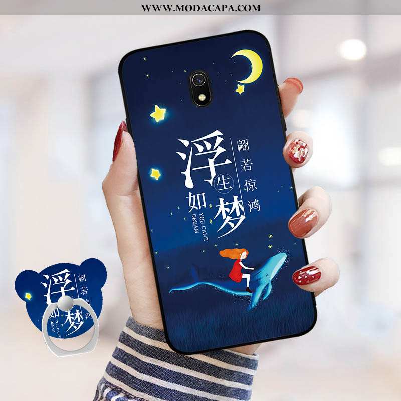 Capa Xiaomi Redmi 8a Personalizado Cases Desenho Animado Tendencia Pequena Vermelho Azul Promoção