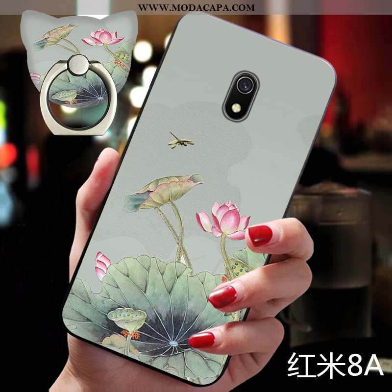 Capas Xiaomi Redmi 8a Super Fosco Soft Floral Rosa Tendencia Comprar