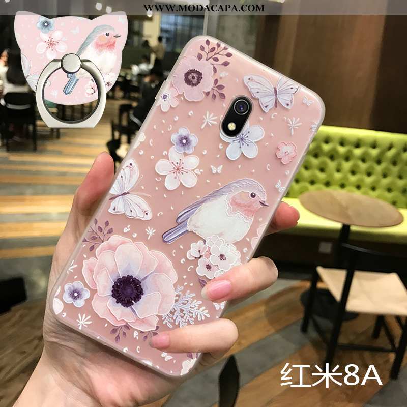 Capas Xiaomi Redmi 8a Transparente Cordao Tendencia Silicone Soft Novas Protetoras Promoção