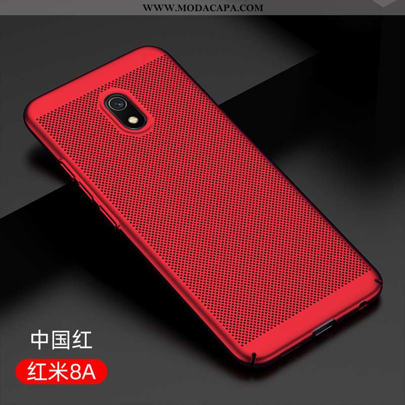 Capa Xiaomi Redmi 8a Protetoras Vermelho Slim Telinha Telemóvel Oca-out Verao Baratos