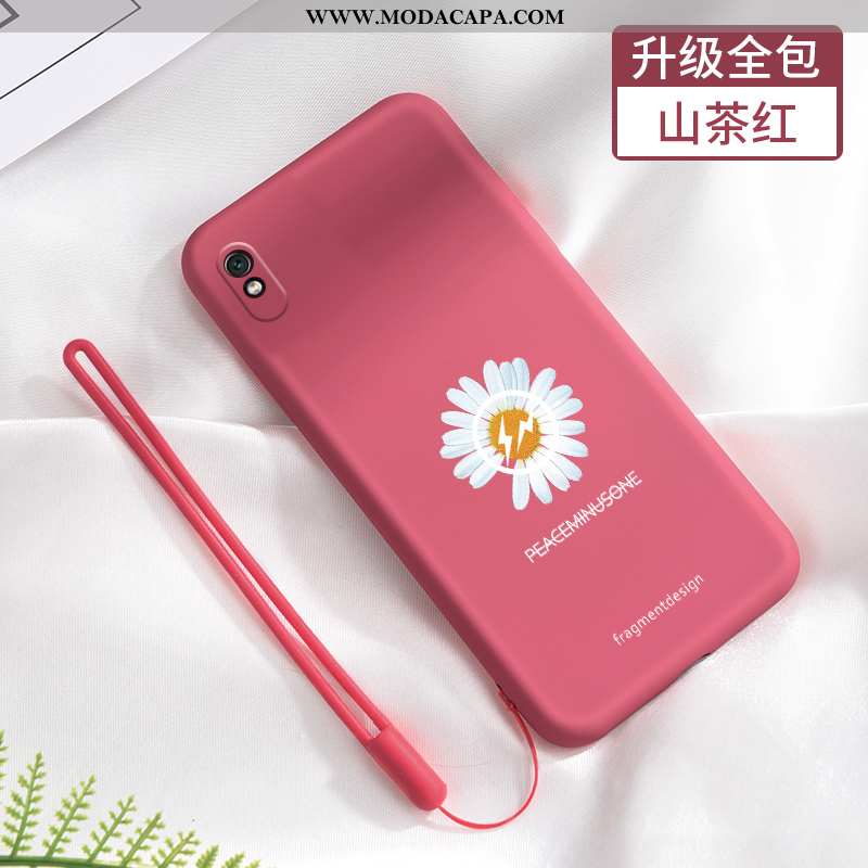 Capas Xiaomi Redmi 9a Tendencia Protetoras Soft Fosco Cases Vermelho Verão Barato