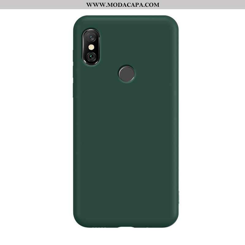 Capas Xiaomi Redmi Note 6 Pro Personalizado Aço Antiqueda Verde Silicone Completa Vermelho Barato