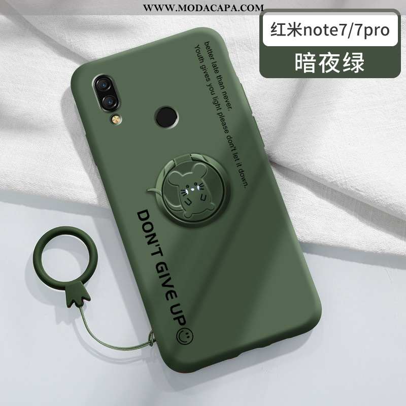 Capa Xiaomi Redmi Note 7 Protetoras Tendencia Cases Pequena Vermelho Capas Completa Barato