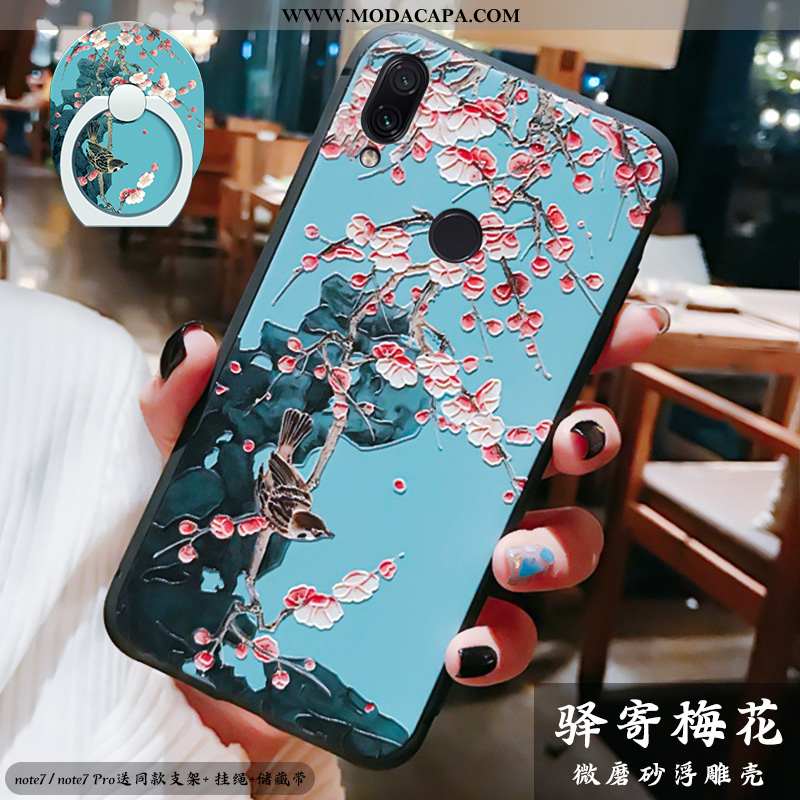 Capa Xiaomi Redmi Note 7 Cordao Midi Protetoras Capas Antiqueda Silicone Super Baratas