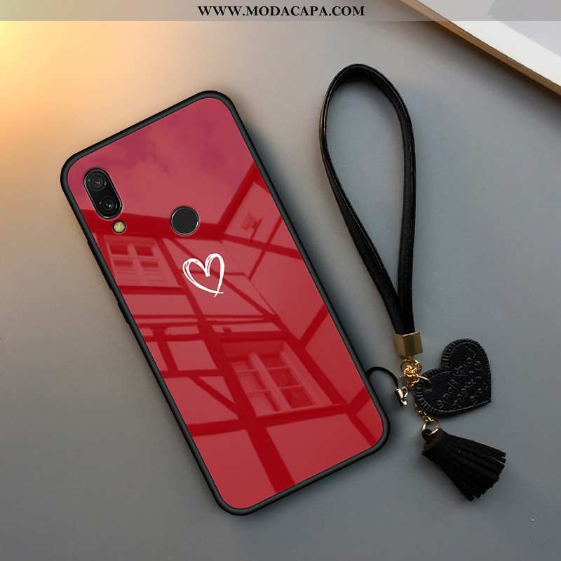 Capa Xiaomi Redmi Note 7 Vidro Coração Protetoras Malha Antiqueda Silicone Capas Online