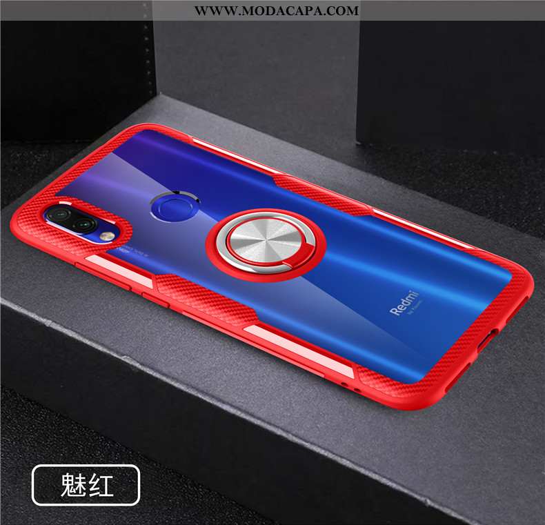 Capas Xiaomi Redmi Note 7 Couro Protetoras Antiqueda Vermelho Silicone Nova Cases Venda