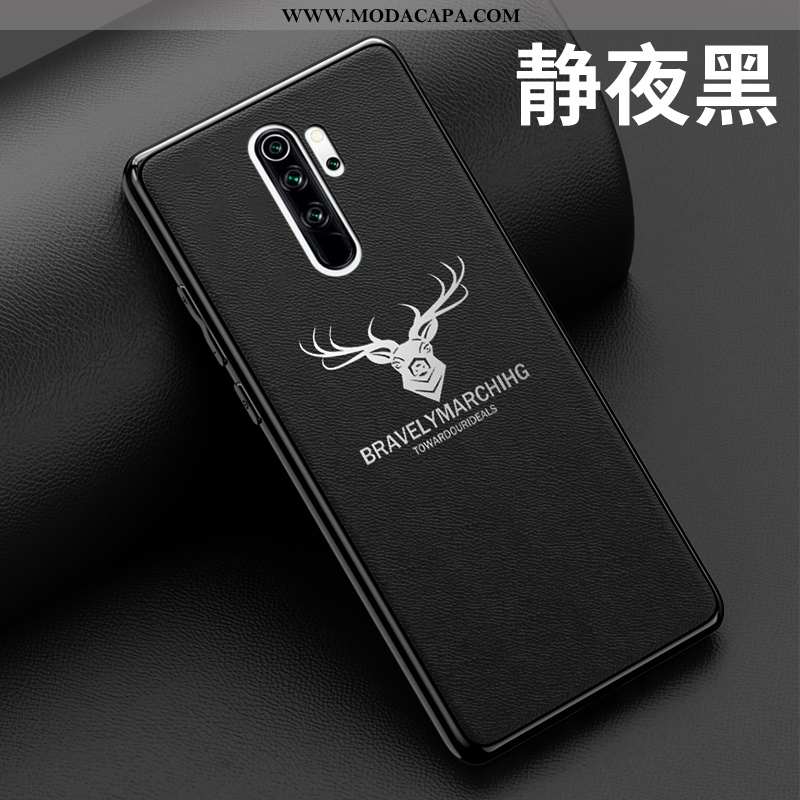 Capa Xiaomi Redmi Note 8 Pro Couro Estilosas Personalizada Malha Protetoras Cases Vermelho Comprar