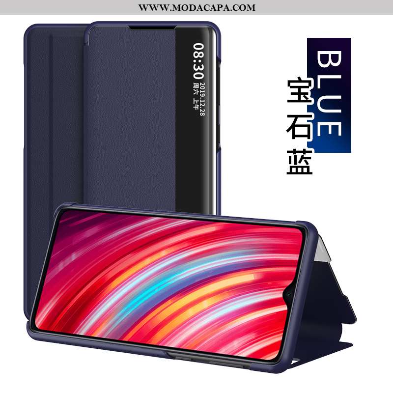 Capa Xiaomi Redmi Note 8 Pro Criativas Couro Telemóvel Cases Cover Vermelho Negócio Comprar