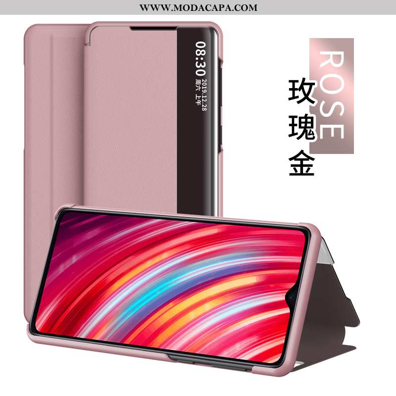 Capa Xiaomi Redmi Note 8 Pro Criativas Couro Telemóvel Cases Cover Vermelho Negócio Comprar