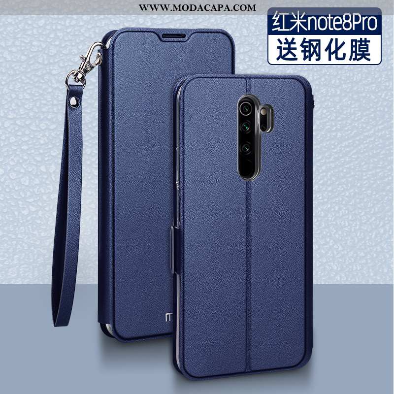 Capa Xiaomi Redmi Note 8 Pro Super Capas Slim Telemóvel Couro Soft Completa Promoção