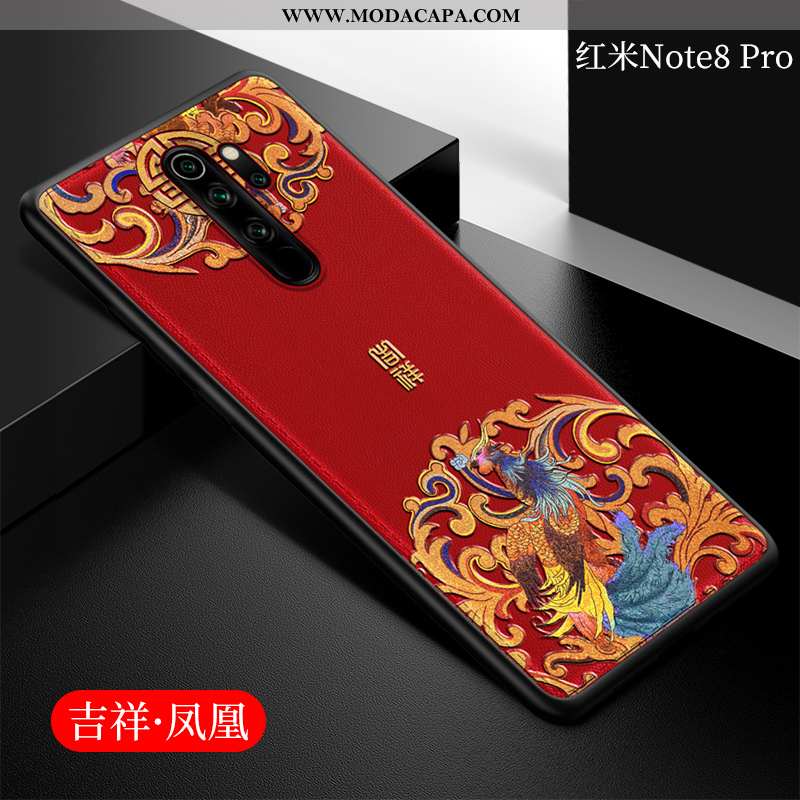 Capas Xiaomi Redmi Note 8 Pro Couro Protetoras Telinha Completa Antiqueda Telemóvel Online