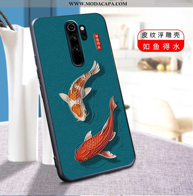 Capa Xiaomi Redmi Note 8 Pro Silicone Criativas Protetoras Telinha Fosco Vermelho Capas Promoção