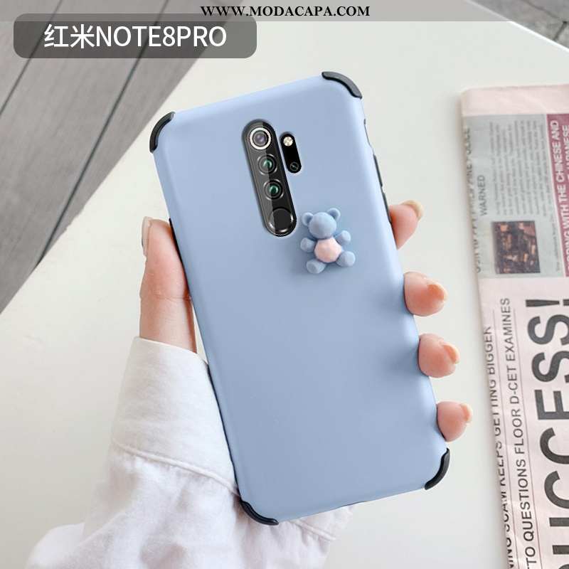 Capas Xiaomi Redmi Note 8 Pro Desenho Animado Telinha Fofas Completa Urso Telemóvel Promoção