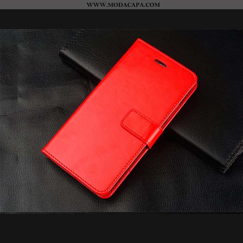 Capas Xiaomi Redmi Note 8 Pro Couro Silicone Cover Cases Vermelho Aço Online