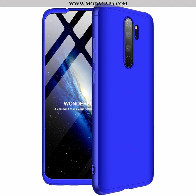 Capas Xiaomi Redmi Note 8 Pro Protetoras Suporte Completa Azul Aço Antiqueda Barato