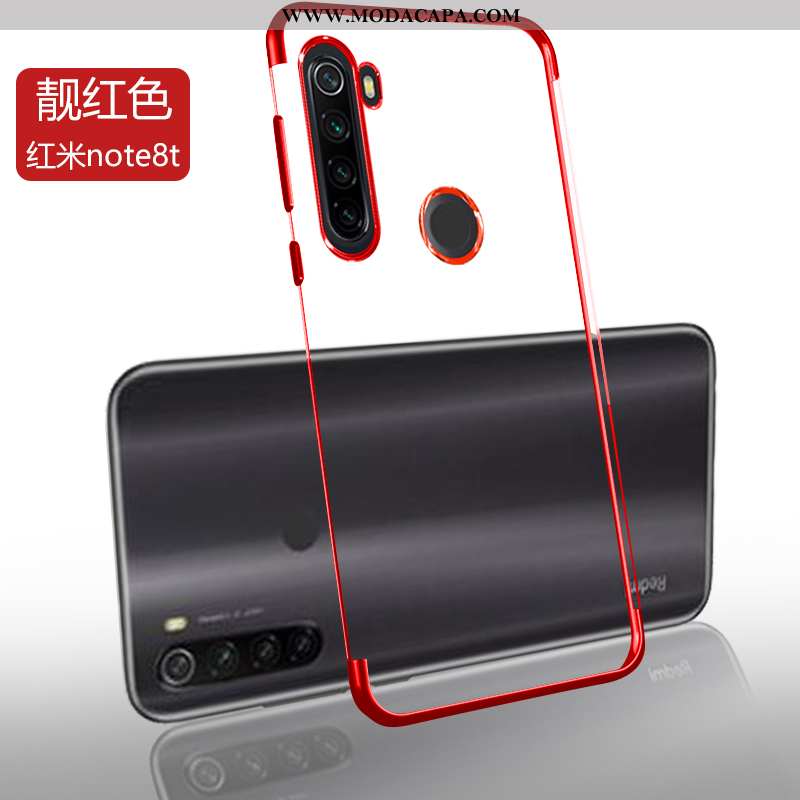 Capa Xiaomi Redmi Note 8t Silicone Protetoras Capas Slim Completa Transparente Telinha Baratos