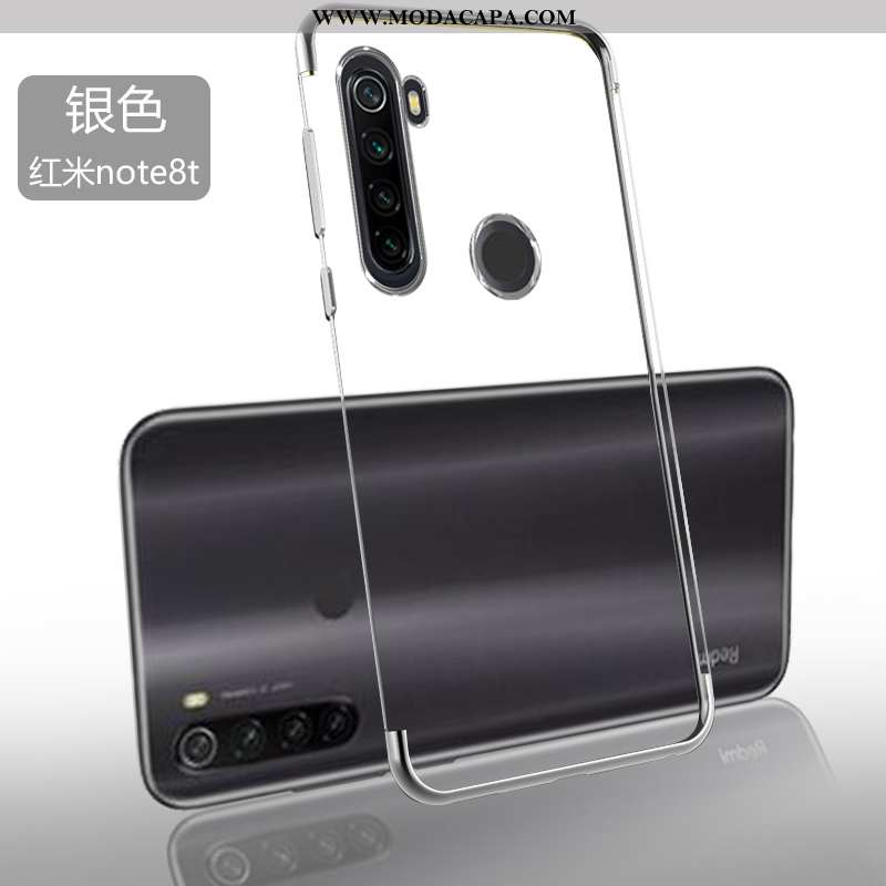 Capa Xiaomi Redmi Note 8t Silicone Protetoras Capas Slim Completa Transparente Telinha Baratos