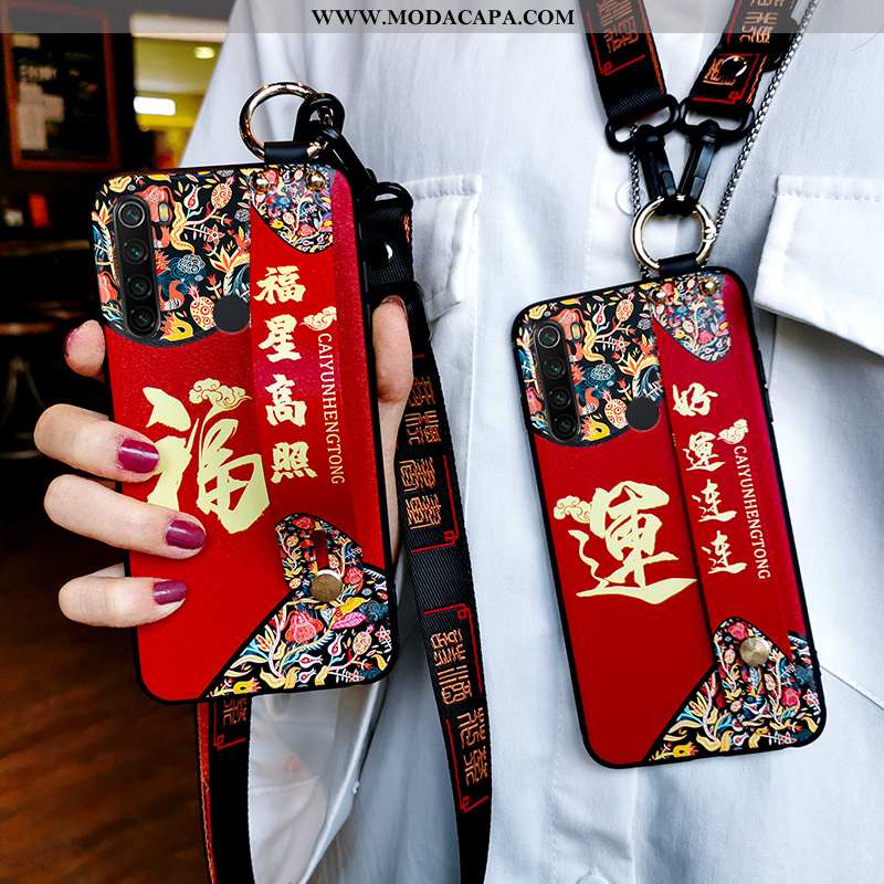 Capas Xiaomi Redmi Note 8t Tendencia Cordao Soft Protetoras Personalizado Telemóvel Vermelho Comprar