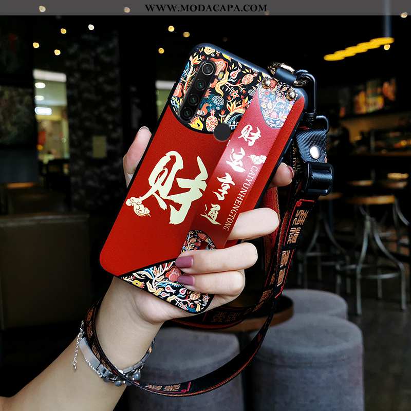 Capas Xiaomi Redmi Note 8t Tendencia Cordao Soft Protetoras Personalizado Telemóvel Vermelho Comprar