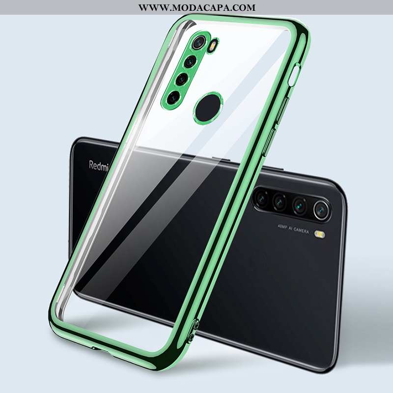 Capa Xiaomi Redmi Note 8t Protetoras Roxa Marca Personalizada Tendencia Silicone Telemóvel Venda