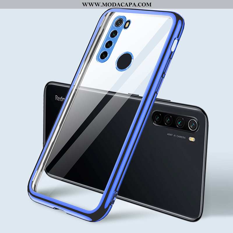 Capa Xiaomi Redmi Note 8t Protetoras Roxa Marca Personalizada Tendencia Silicone Telemóvel Venda