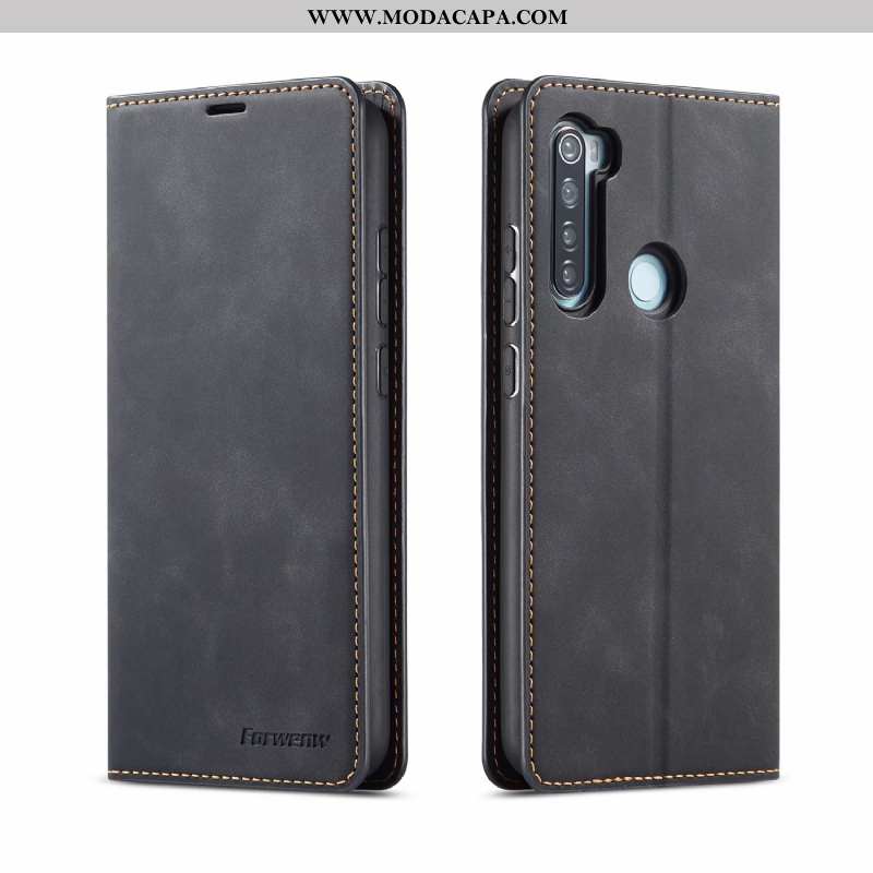 Capa Xiaomi Redmi Note 8t Carteira Antiqueda Telemóvel Capas Cover Completa Couro Promoção