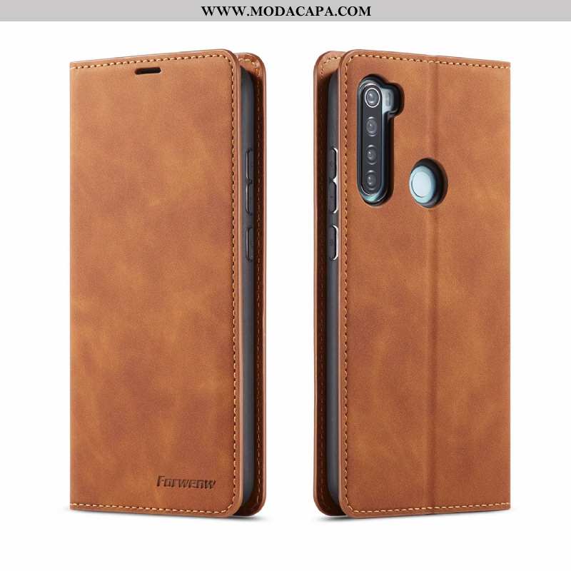 Capa Xiaomi Redmi Note 8t Carteira Antiqueda Telemóvel Capas Cover Completa Couro Promoção