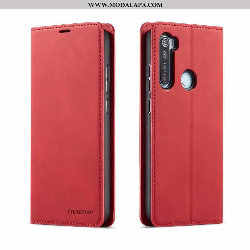 Capa Xiaomi Redmi Note 8t Carteira Antiqueda Telemóvel Capas Cover Completa Couro Promoção