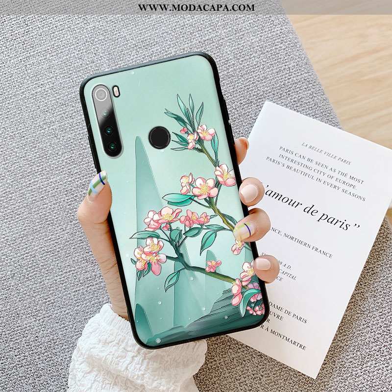 Capa Xiaomi Redmi Note 8t Tendencia Azul Escuro Telinha Protetoras Cases Telemóvel Completa Baratos