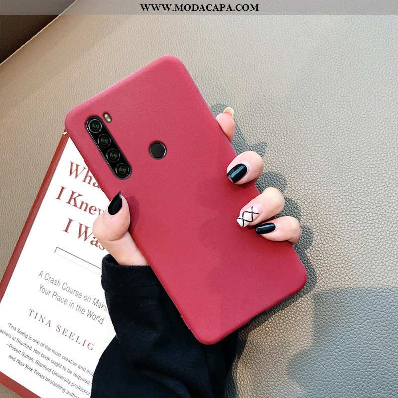 Capas Xiaomi Redmi Note 8t Slim Super Antiqueda Cases Vermelho Minimalista Barato