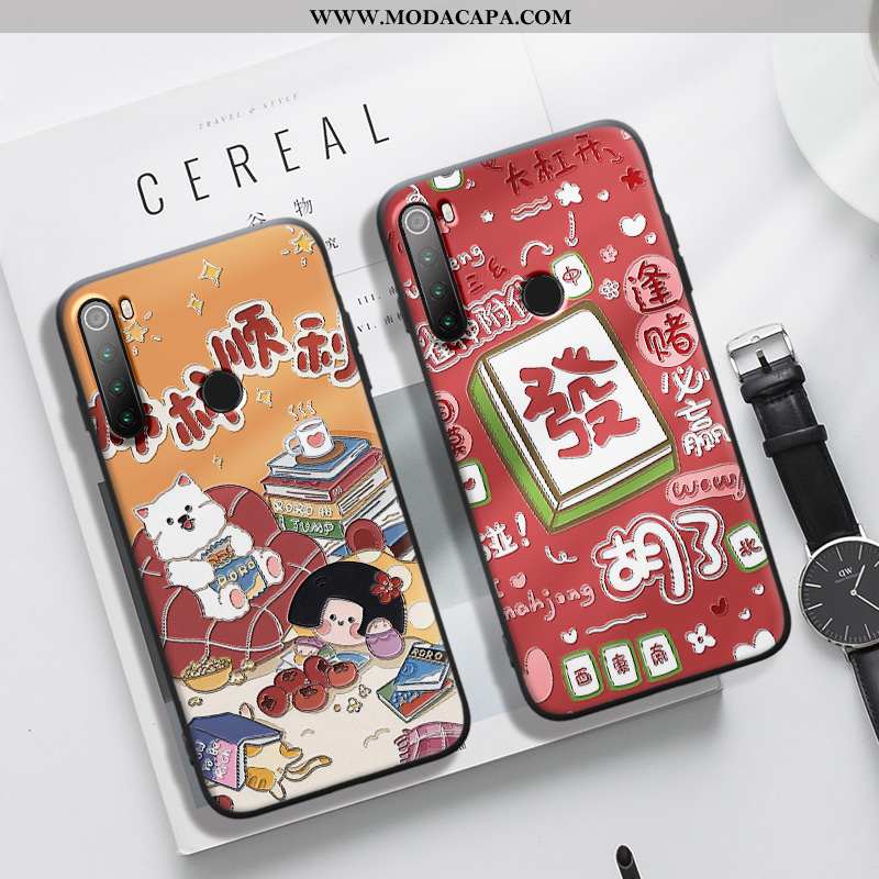 Capa Xiaomi Redmi Note 8t Soft Protetoras Sorte Cases Capas Telemóvel Silicone Promoção