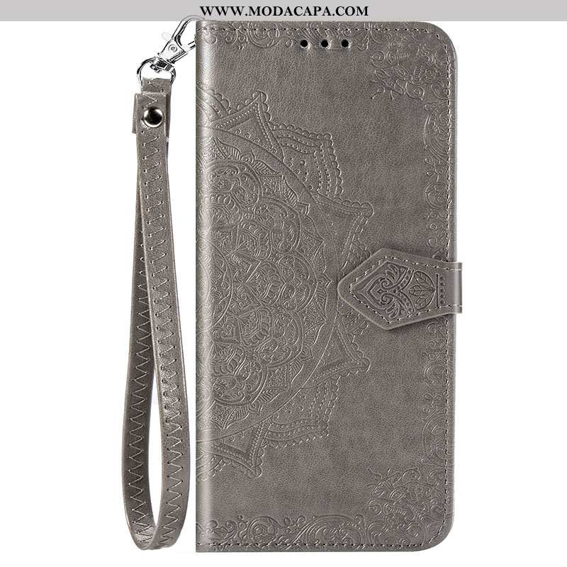 Capa Xiaomi Redmi Note 8t Soft Telemóvel Pequena Couro Azul Capas Antiqueda Barato