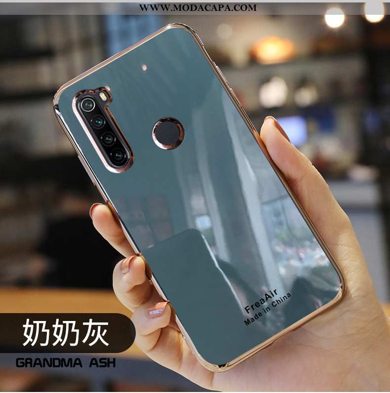 Capas Xiaomi Redmi Note 8t Soft Tendencia Slim Cinza Telemóvel Vaca Nova Venda