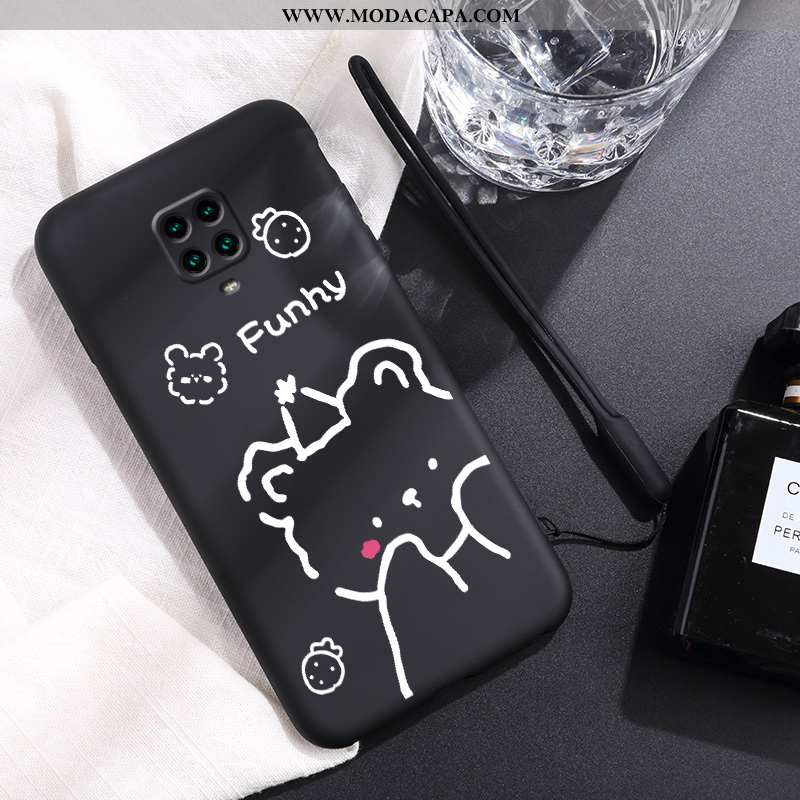 Capa Xiaomi Redmi Note 9 Pro Criativas Vermelho Capas Urso Slim Silicone Personalizada Venda