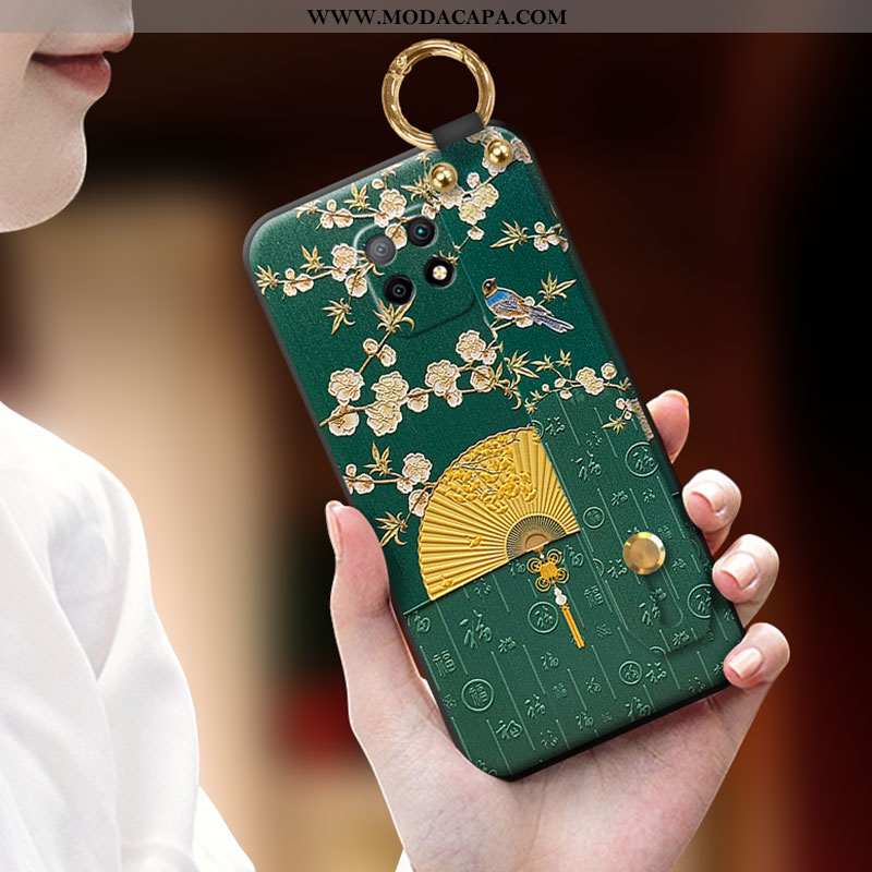 Capa Xiaomi Redmi Note 9 Personalizada Telemóvel Midi Antiqueda Tendencia Wrisband Capas Baratas