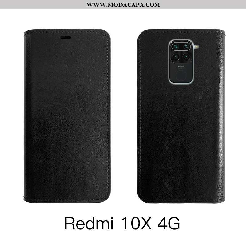 Capa Xiaomi Redmi Note 9 Protetoras Completa Vermelho Marrom Couro Genuíno Cover Cases Comprar