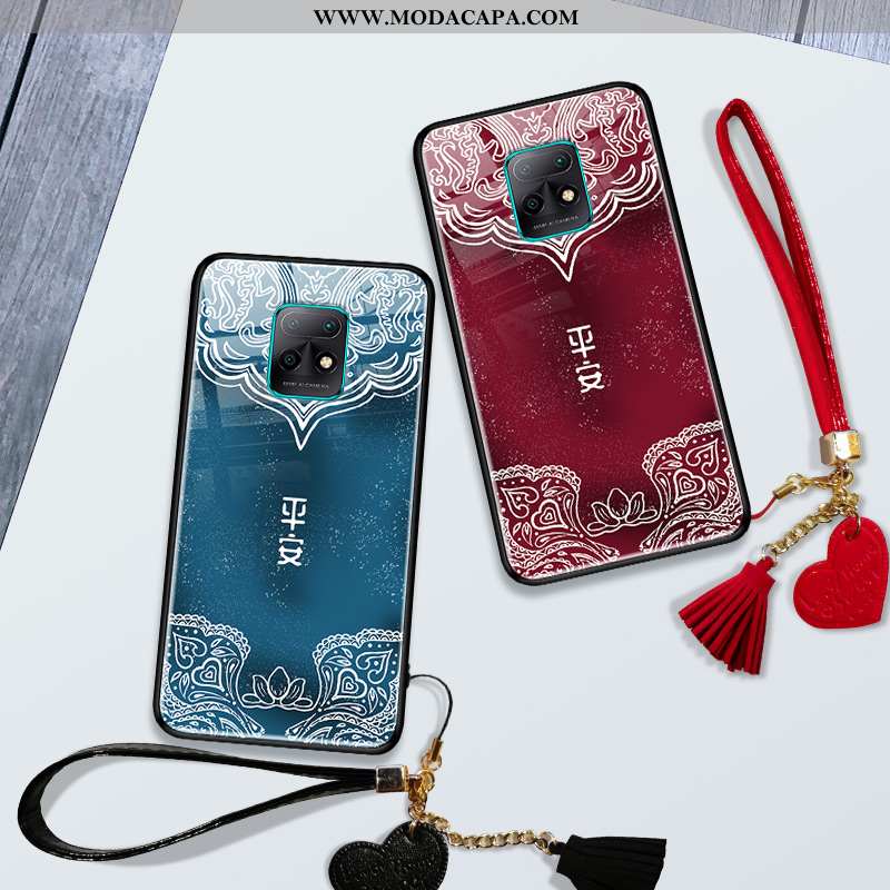 Capa Xiaomi Redmi Note 9 Silicone Azul Telinha Antiqueda Vidro Cases Vermelho Online